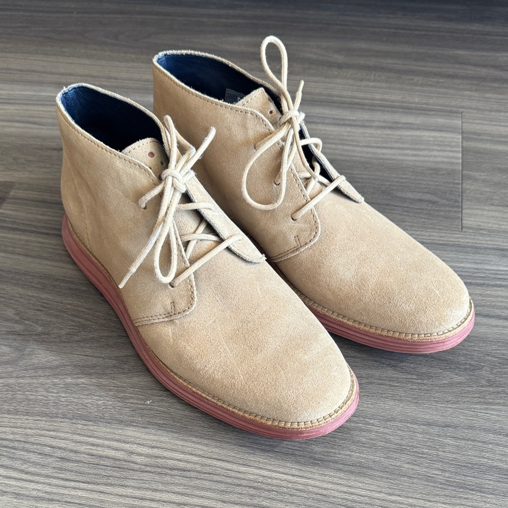 Cole Haan Men's Beige Chukka Boots